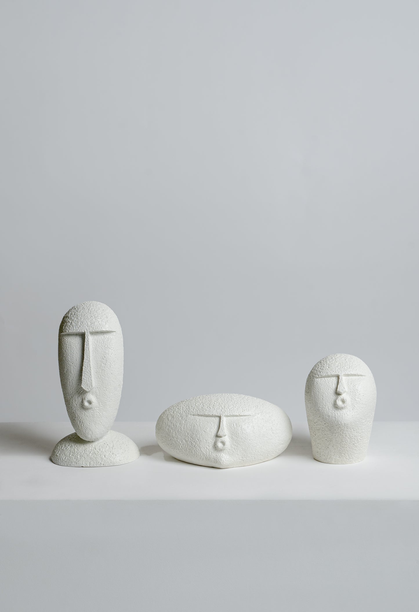 Face Sculpture Set (White)