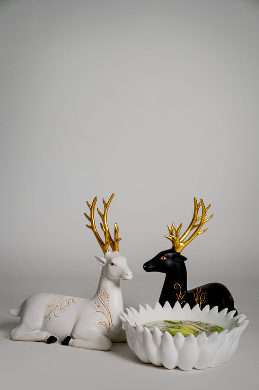 The White and Black Deer