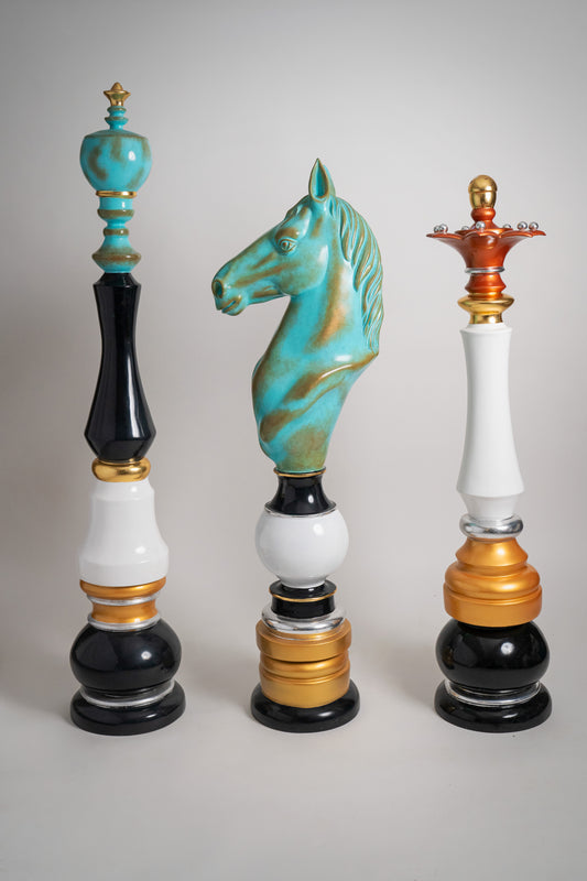 The Horse, Bishop and Queen Chess