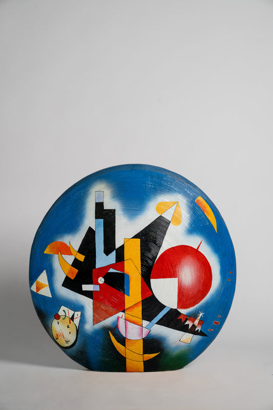 Warli Blue Sculpture