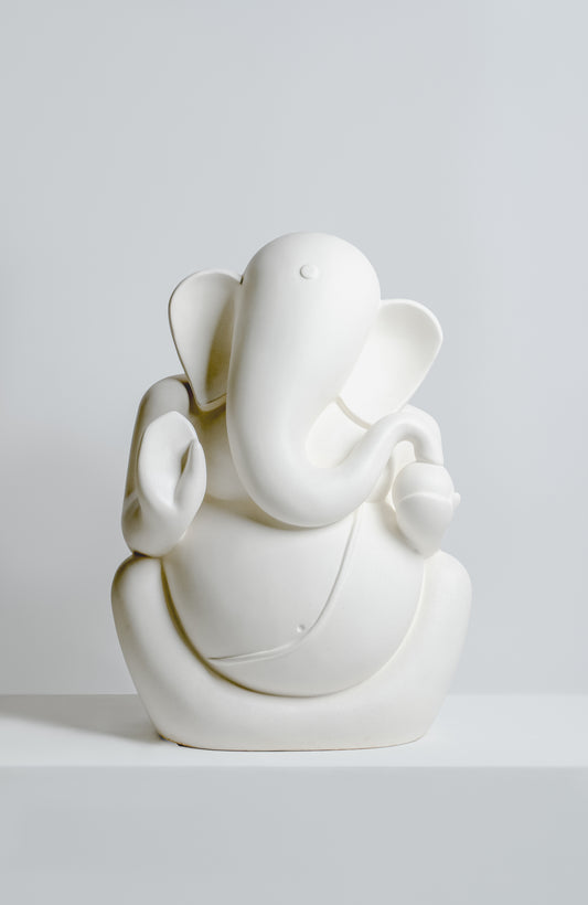 Abstract White Ganesha