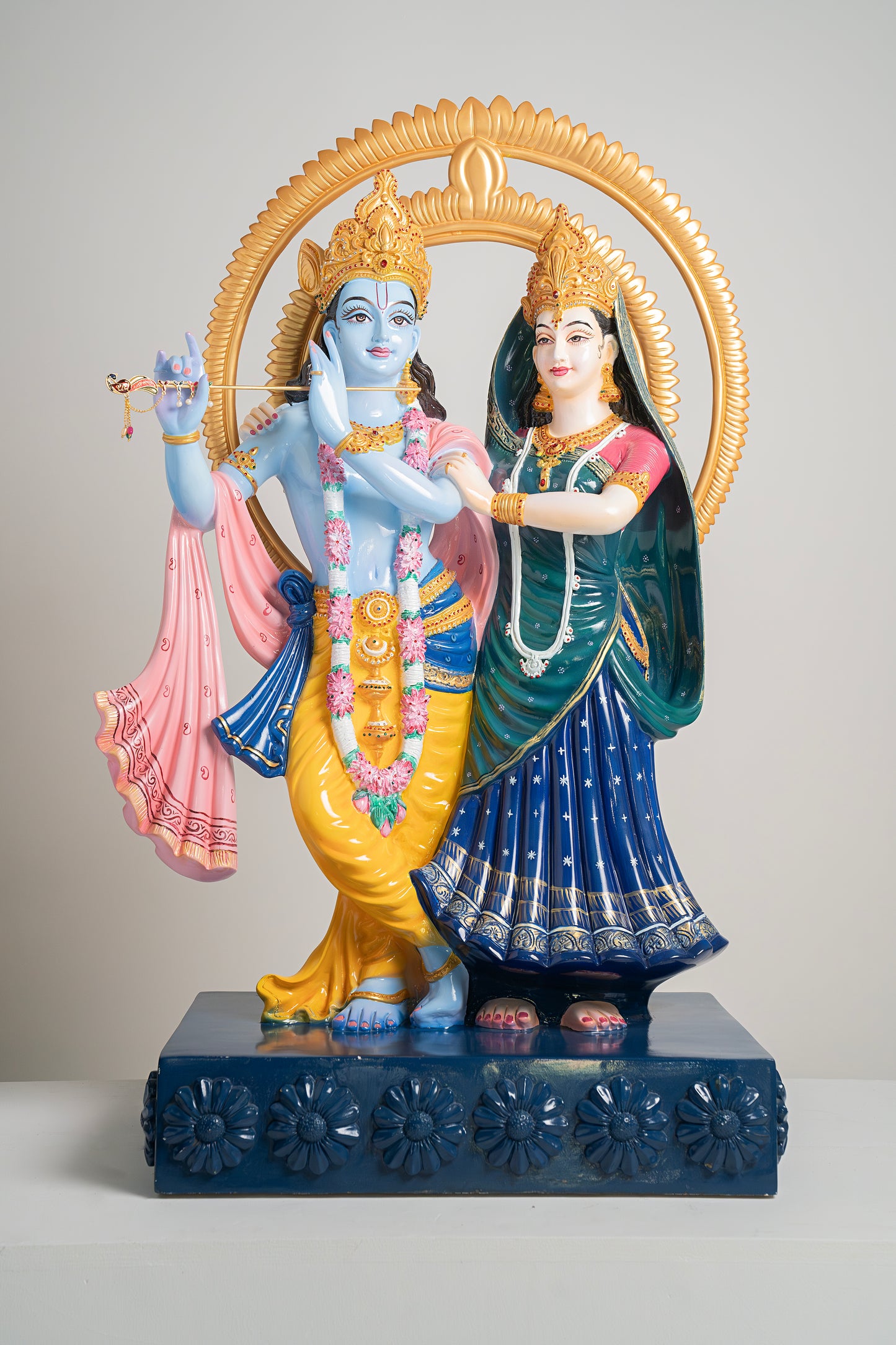 Radha Krishna with Chakra